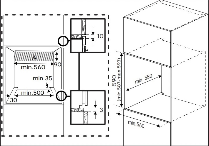 5499272 Духовой шкаф электрический Hotpoint FE9 831 JSH BLG + Варочная поверхность индукционная Hotpoint HB 1560S NE STDN-0015135 - Вид №11