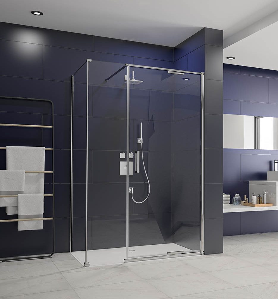 Торцевая панель для монтажа с дверью AR8SPN80H Merlyn Arysto Хромированный 