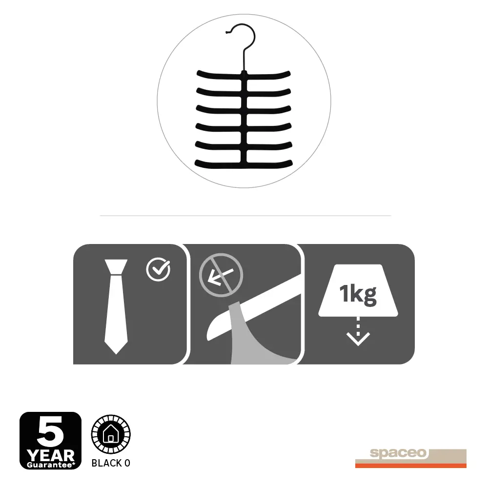 Вешалка для галстуков SPACEO - стильный органайзер для аксессуаров 82680690 STLM-0033946 - Вид №1