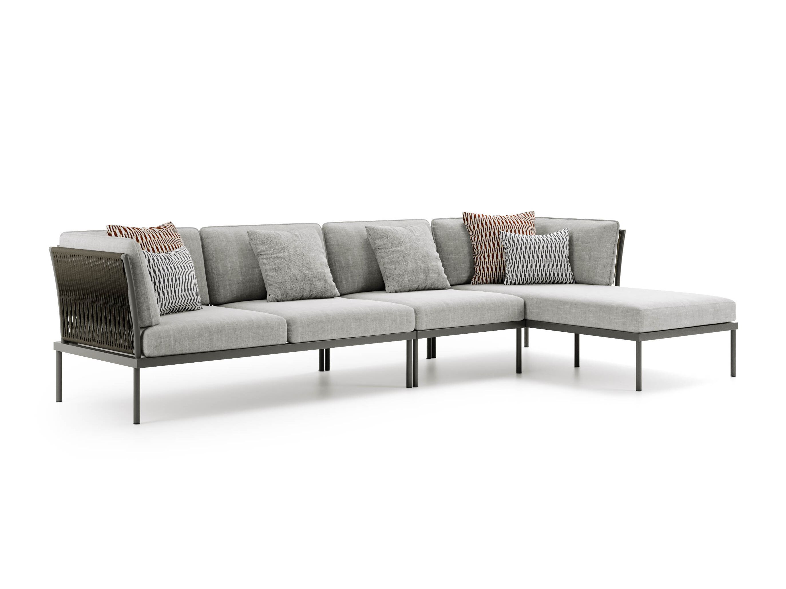 Модульный тканевый садовый диван с полуостровом Atmosphera вспышка ARCH-00044030 - Вид №6