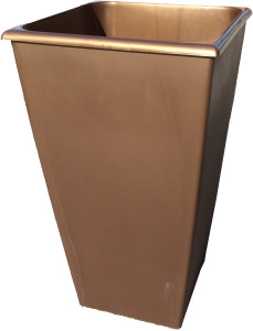 1300-3 Горшок д. цветов Carre 26х26 19л(10,5л) Бронза кор. Цветочная коллекция