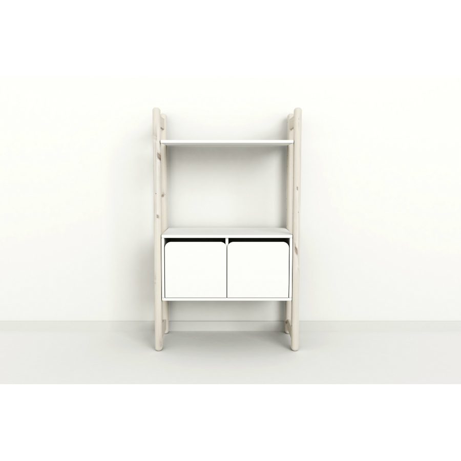 Гарнитур Midi С, 1 полка и 1 комод, белый, искусственно состаренный Flexa 812650290 - Вид №1