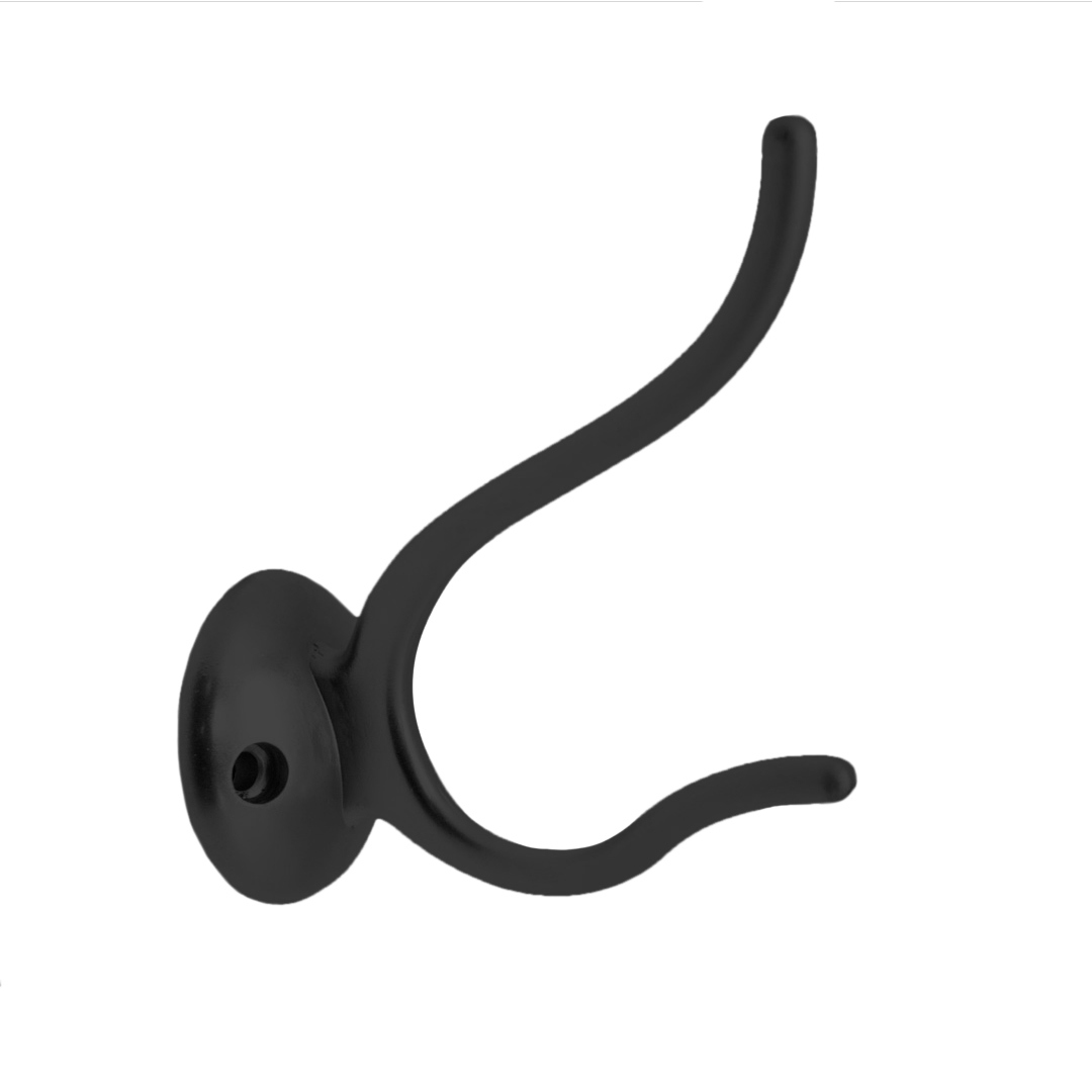 84573206 Крючок-вешалка KR0190, 90x70 мм, цвет чёрный STLM-0052009 KERRON  - Вид №1