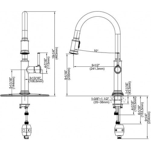 Кухонные смесители Sellette KPF-1680ORB латунь krausru  - Вид №9