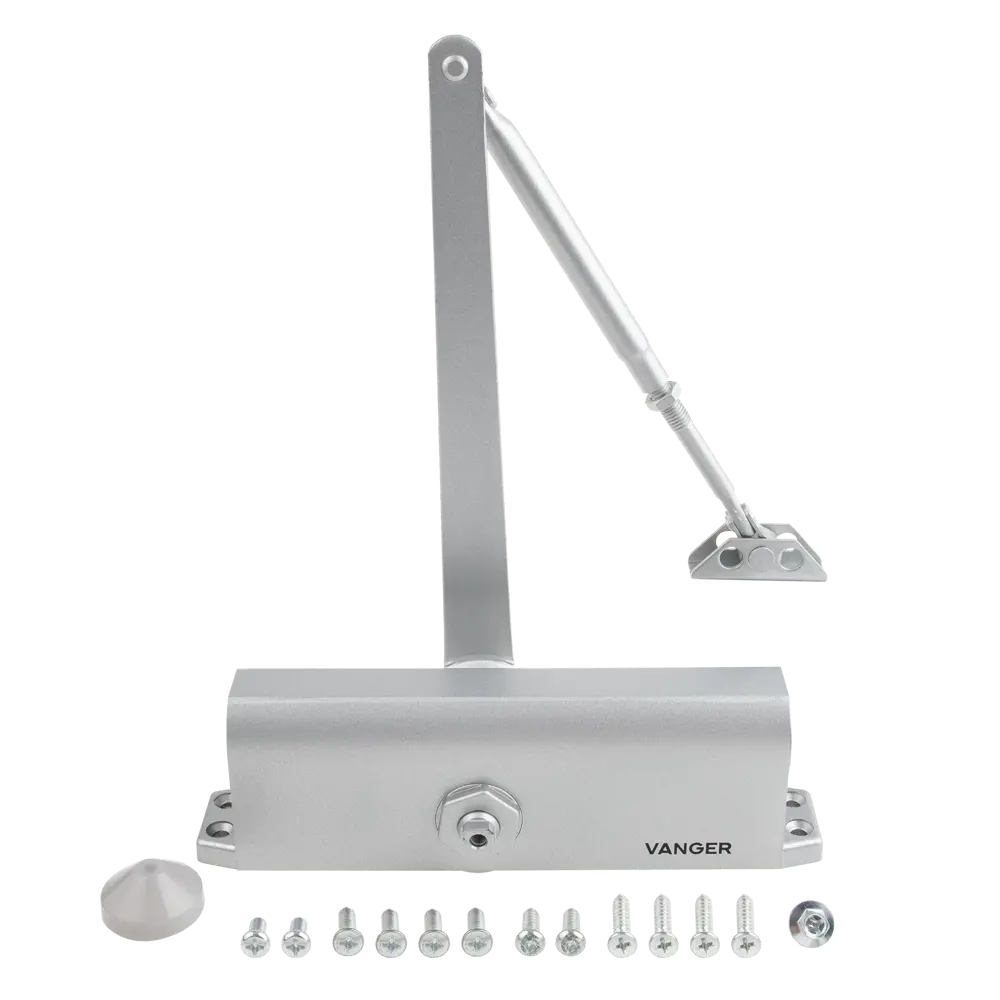 Доводчик дверной Vanger DC-180-SL, 180 кг, металл, цвет серебро STLM-2119009 - Вид №1