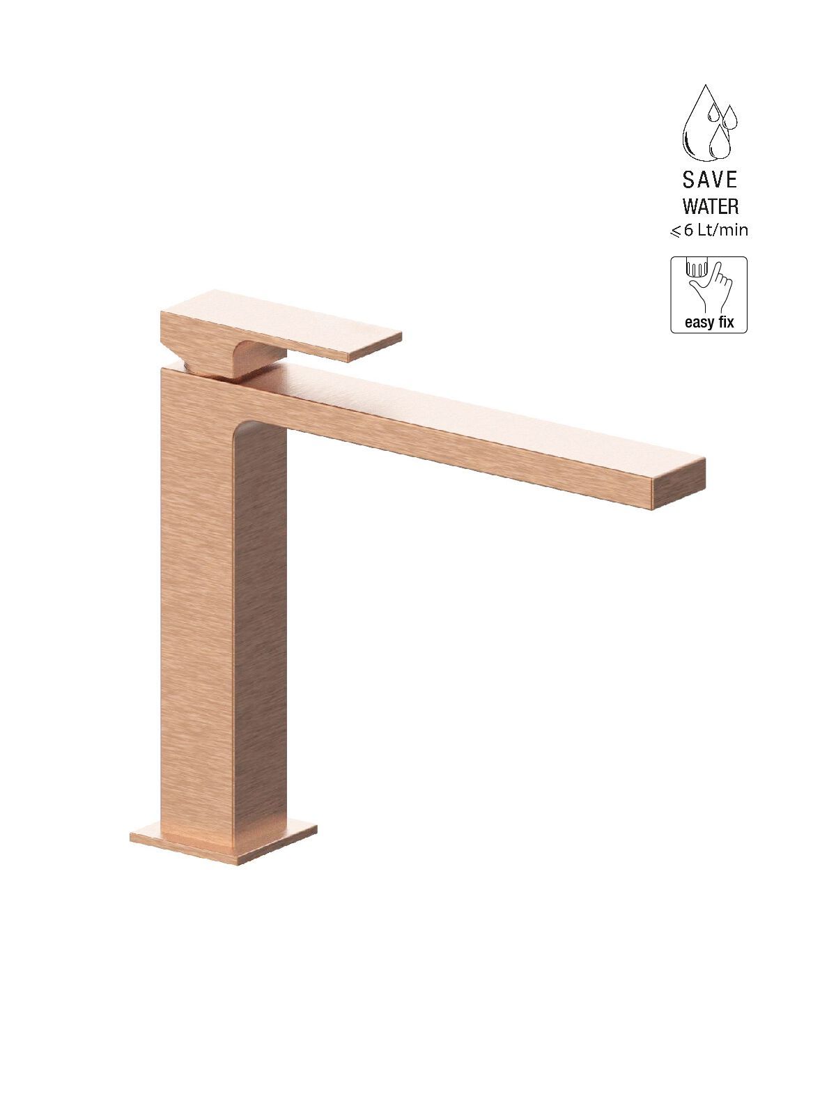 Однорычажный смеситель для раковины с ограничителем расхода Rubinetterie Frattini Vita Due ARCH-00031898 - Вид №13