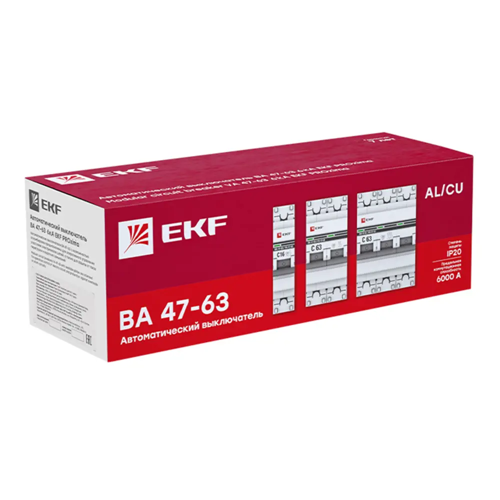 Автоматический выключатель EKF PROxima ВА47-63 2P C40 А 6 кА mcb4763-6-2-40C-pro 82421261 STLM-2023527  - Вид №3