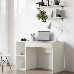 Стол письменный 110x75x50 см ЛДСП цвет белый лед/пикард