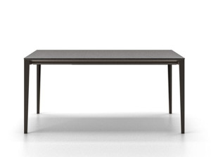 Прямоугольный обеденный стол из стали и дерева