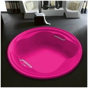 Ванна Gruppo treesse Perla V6691-R розовая круглая большая свободностоящая