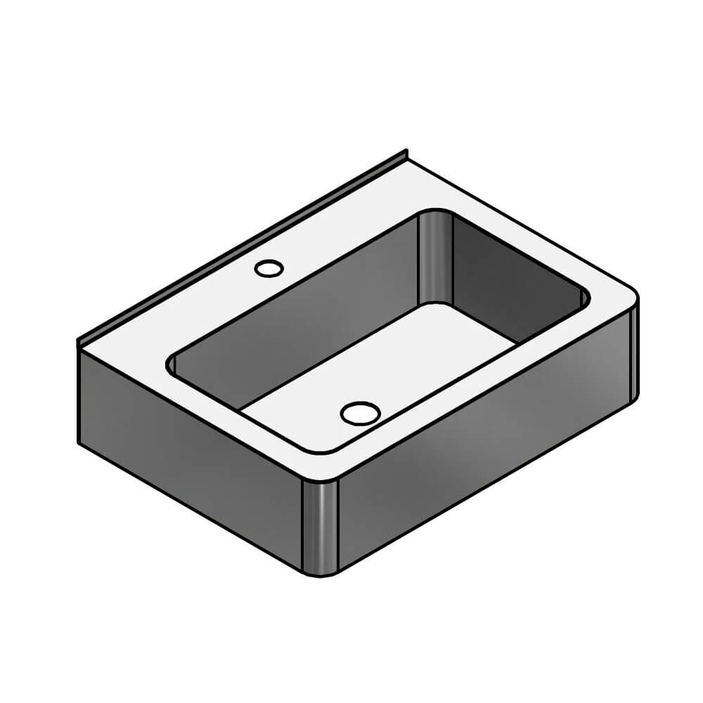 3-043.2  Раковины накладные Public Steel 
