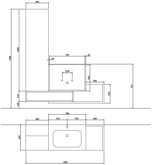 NOVELLO Полная мебель для ванной Libera 3d sun-id-1416965 - Вид №3