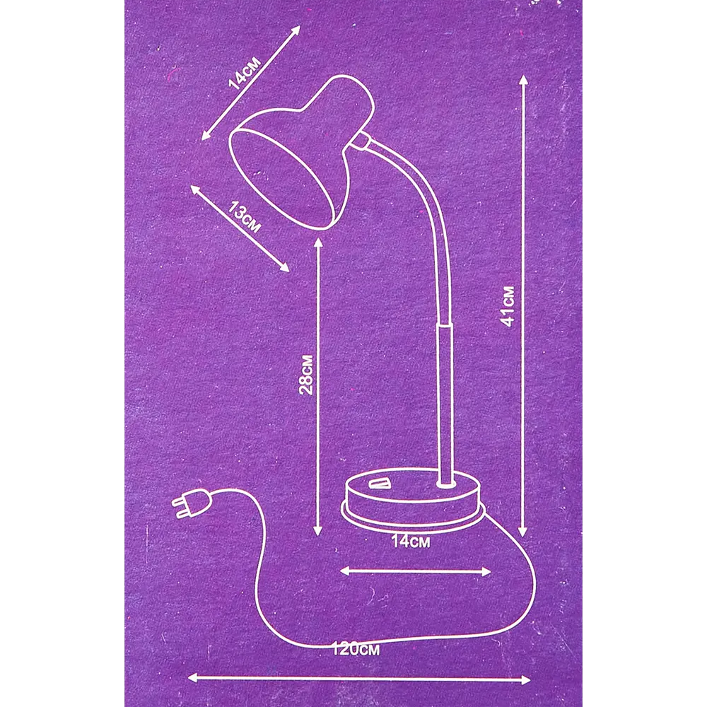 Рабочая лампа настольная Семь огней Эйр 1 лампа Е27 цвет синий STLM-2122066 - Вид №7
