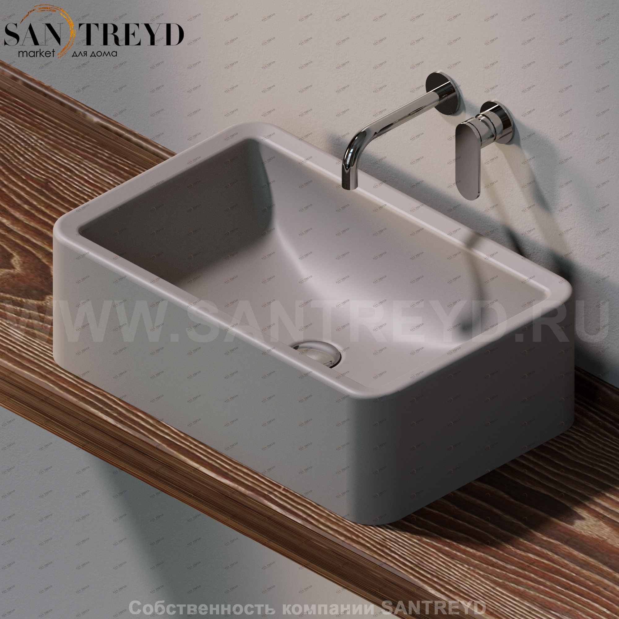 NL62H201019 Накладная раковина на столешницу  прямоугольная Ceramica Flaminia Nile