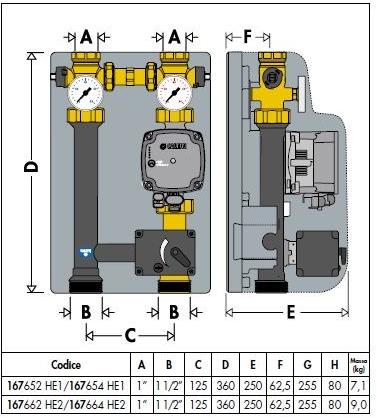 CALEFFI Группа терморегулирования для систем отопления sun-id-1400324 - Вид №1