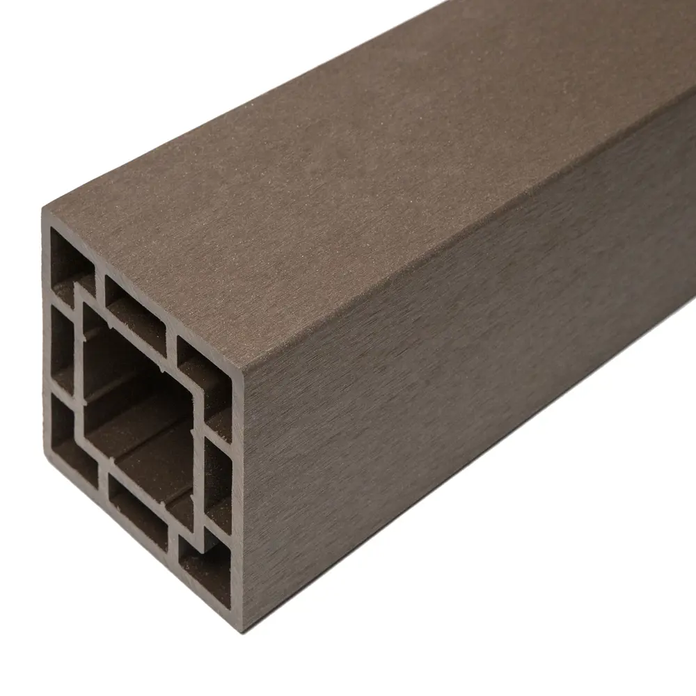 Опорный столб CM Decking из ДПК для заборов и ограждений 84910037 Прямой STLM-0057093