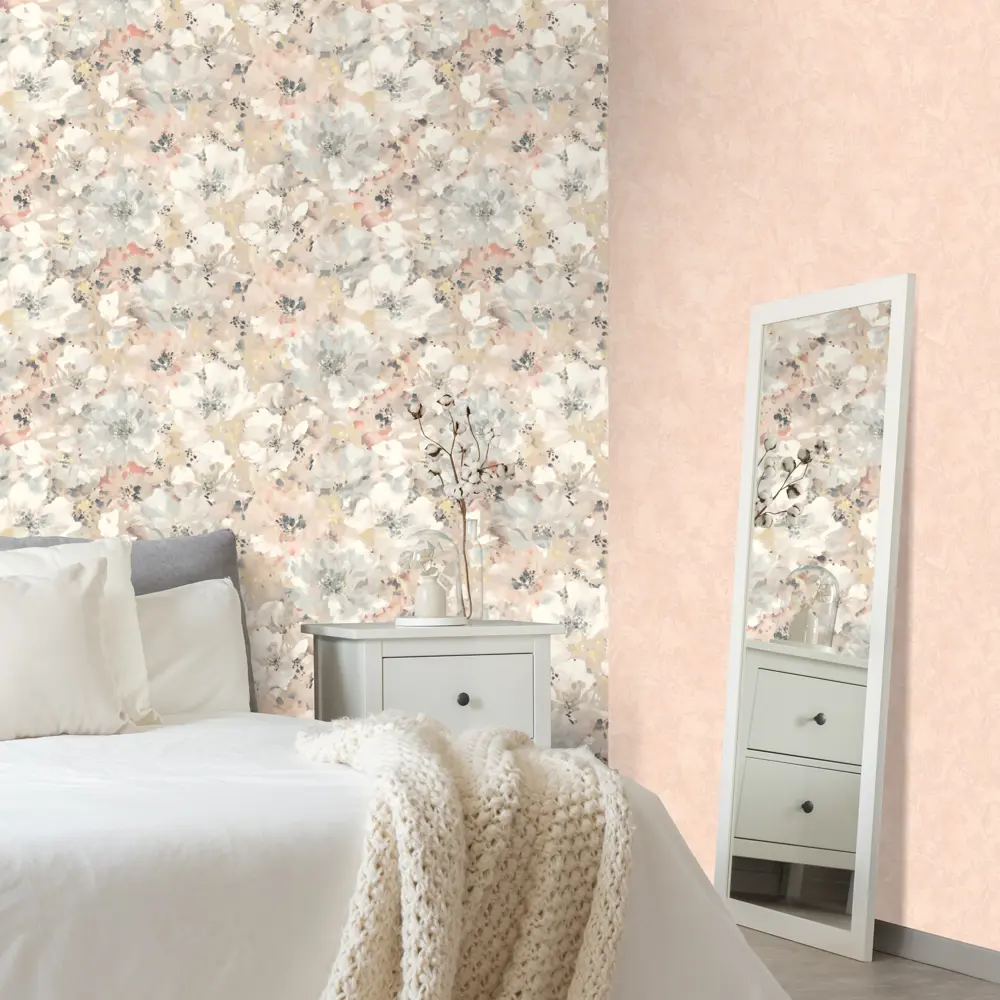 Обои флизелиновые Euro Decor Mone розовые 1.06 м ED7125-06 88478214 STLM-2171742 - Вид №3