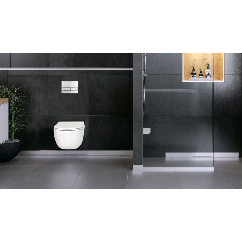 082118 Подвесной унитаз настенный Белый BERGES Key Турция - Вид №7