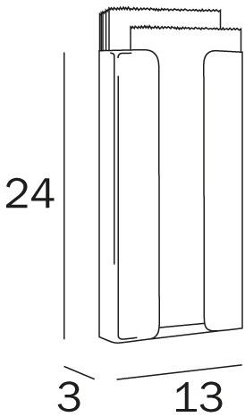 INDA® Диспенсер для гигиенических пакетов из нержавеющей стали Hotellerie Av0420 - Вид №1
