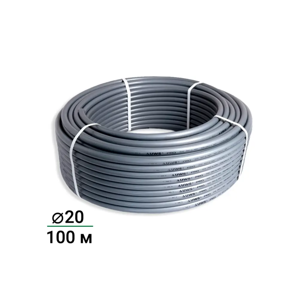 Труба металлопластиковая UWS Pro 20x2 мм 1 м на отрез бухта 100 м STLM-2173679