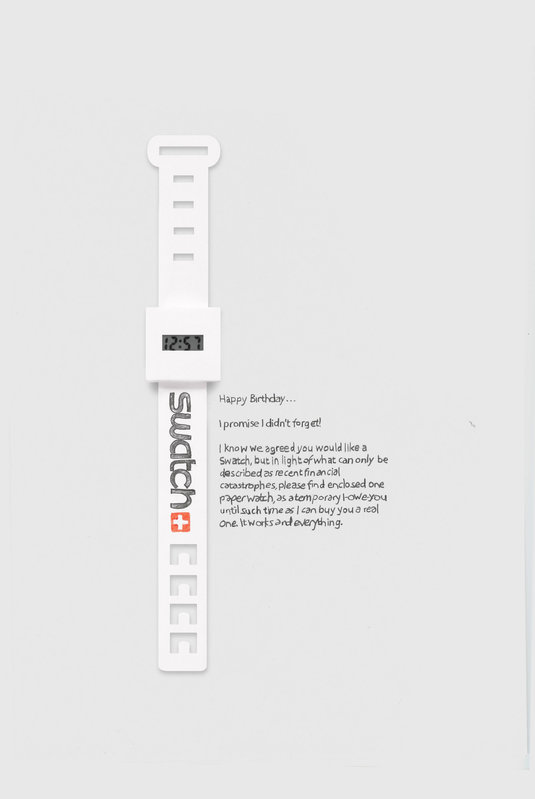 SK PAPERWATCH1 Часы для настоящих художников Suck UK 