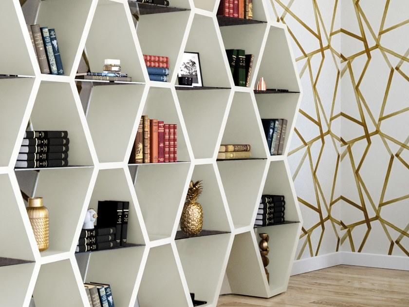 Jetclass Открытый лакированный книжный шкаф Houdi Jhd212c  - Вид №3