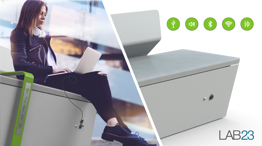 Smart Bench Details Lab23 Скамейки  - Вид №10