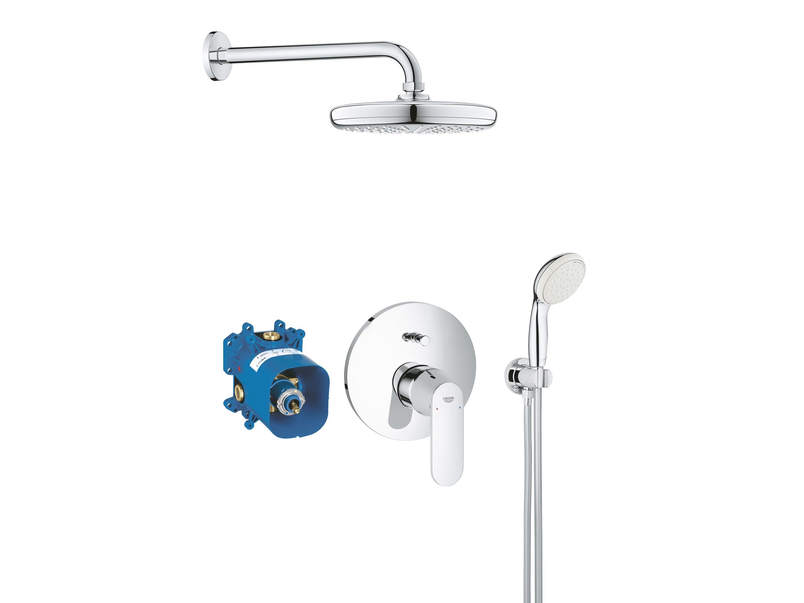 Встраиваемый смеситель для душа с пластиной Grohe Eurosmart Cosmopolitan ARCH-00098461 - Вид №1