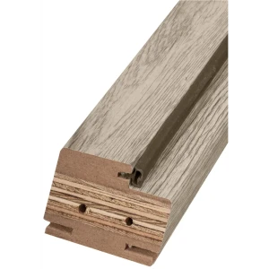 Дверная коробка телескопическая Прэсто/Санрэмо 2100x80x40 мм ПВХ ламинация цвет серый (комплект 3 шт.)