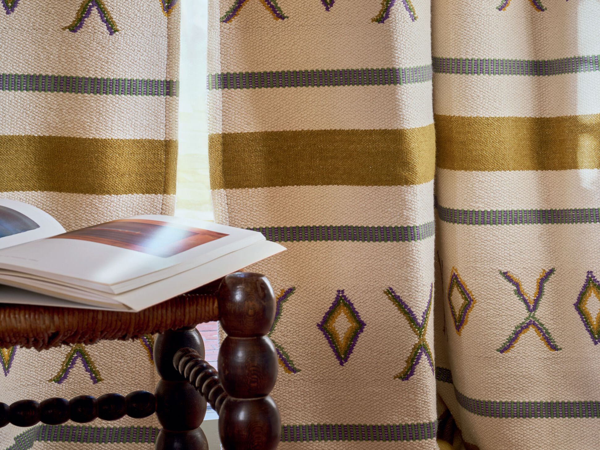 Хлопчатобумажная Жаккардовая ткань Élitis Menara ARCH-00044349 - Вид №1