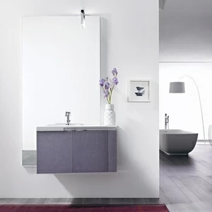 Комбинация ванной комнаты FLY108 в отделке COMET 81 Mineralmarmo / Denim Lilla MILLDUE FLY