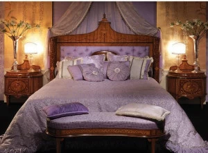 Bellotti Ezio Кровать из мягкой ткани с тафтинговым изголовьем Stile maggiolini 3457