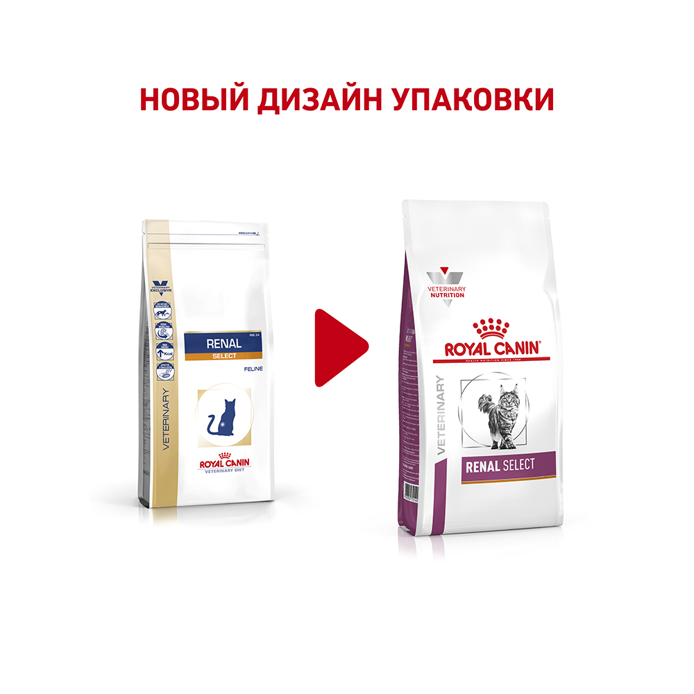 ПР0056391 Корм для кошек Vet Diet Renal Select при хронической почечной недостаточности сух. 400г ROYAL CANIN  - Вид №1