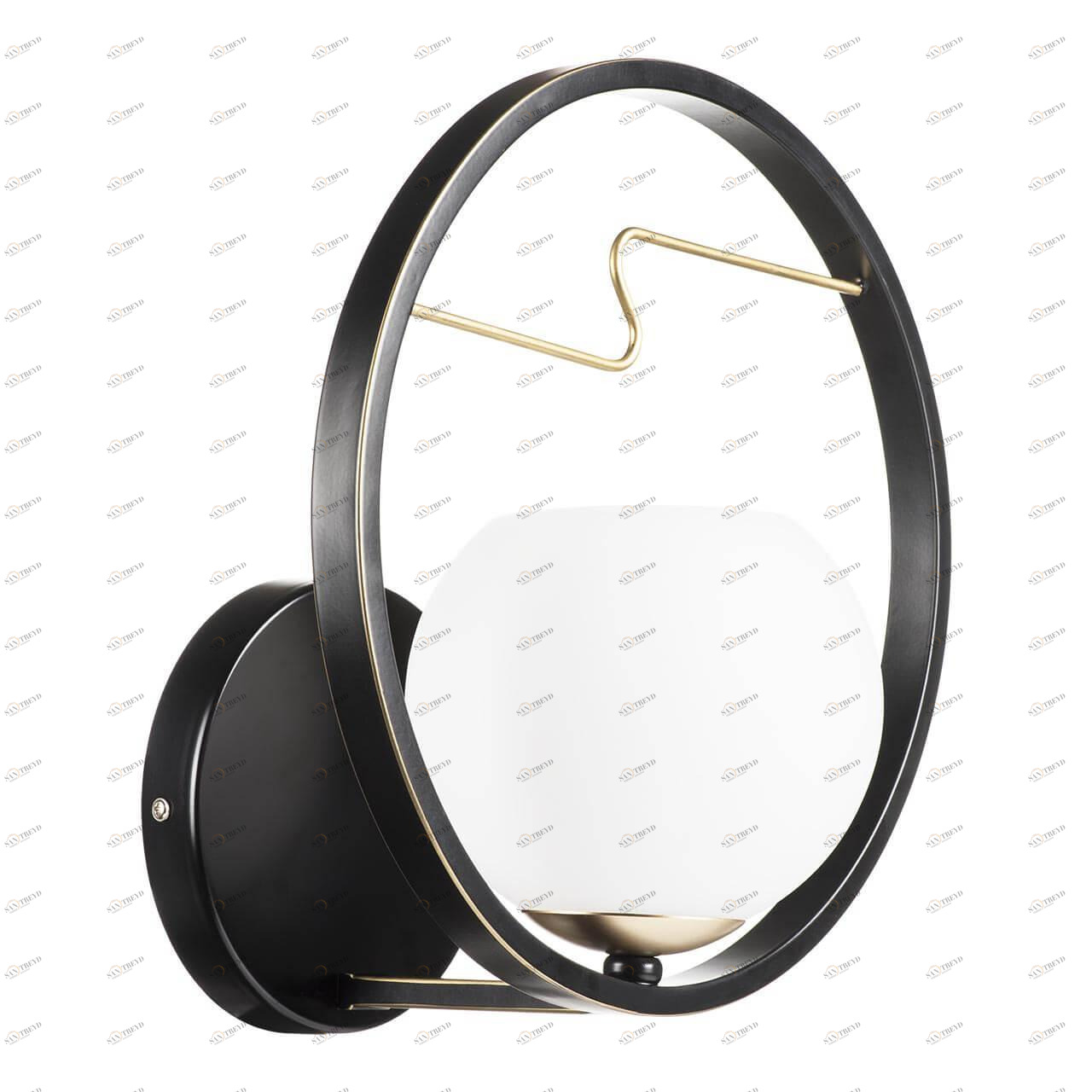 Бра со стеклянным плафоном белое Enna 762617 LIGHTSTAR ENNA 00-3930044 Белый;черный 