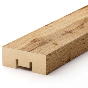 Интерьерная рейка МДФ Stella Бриона Light Пекан 16*40*2700 (уп.8шт.)