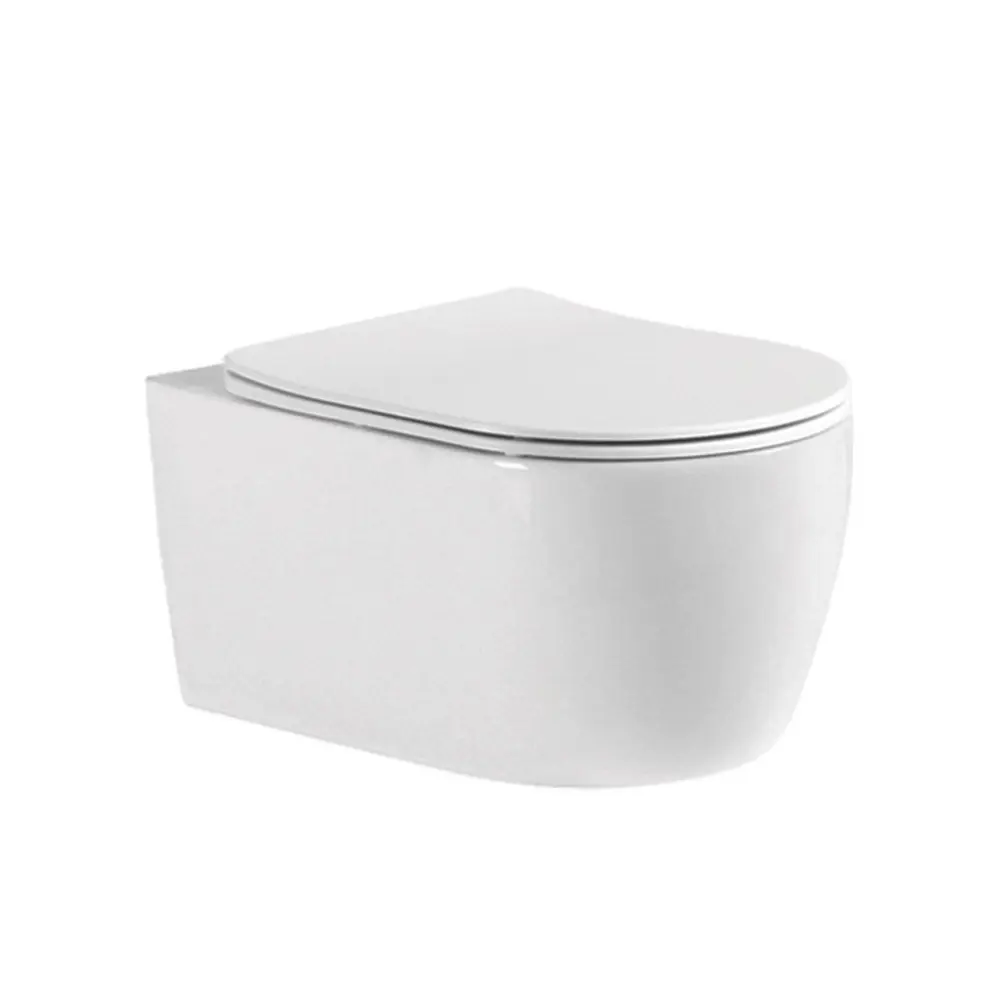 Комплект инсталляции Aquatek Pneumo N 49 с безободковым унитазом Aquatek Европа клавиша Aquatek Pnn-0000005 чёрная Pneumo N49 STLM-2008593 - Вид №10