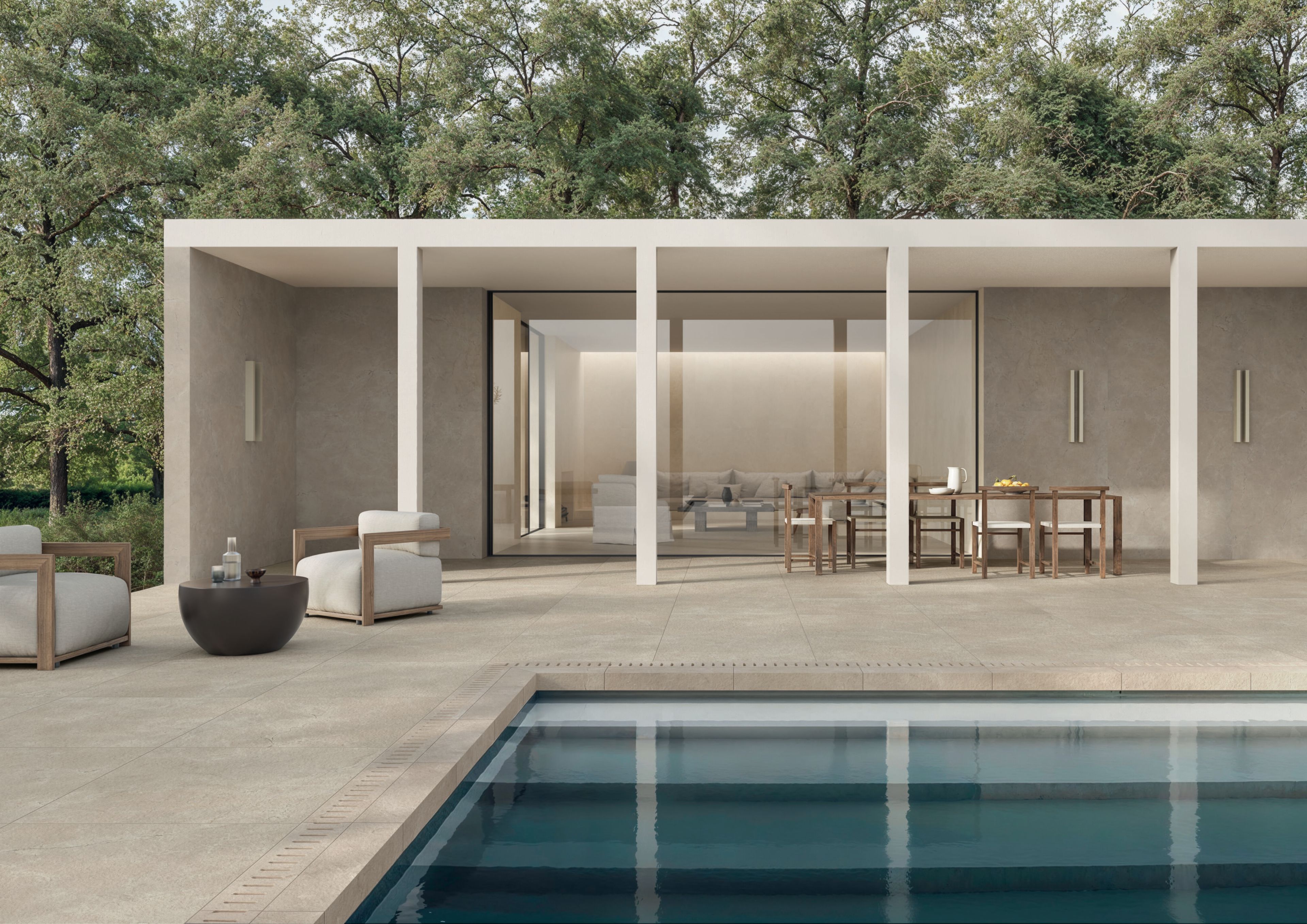 Пол / облицовка керамогранита с эффектом камня Italgraniti Calcis ARCH-00112215 - Вид №1