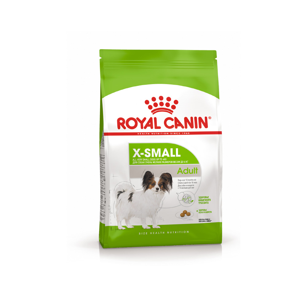 ПР0017171 Корм для собак Size X-Small Adult для миниатюрных пород от 10 месяцев до 8 лет сух. 1,5кг ROYAL CANIN 