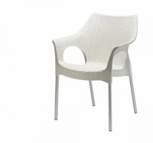 SCAB DESIGN Эргономичное штабелируемое кресло из технополимера с подлокотниками Olimpia