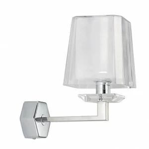 Бра с белым стеклянным плафоном серебряное Newport 4701/A NEWPORT 4700 00-3928878 Белый;серебро