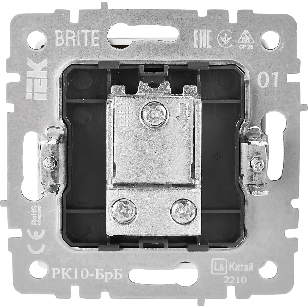 Розетка TV IEK Brite - проходная встраиваемая для телевизора 87761547 STLM-1414730 - Вид №3