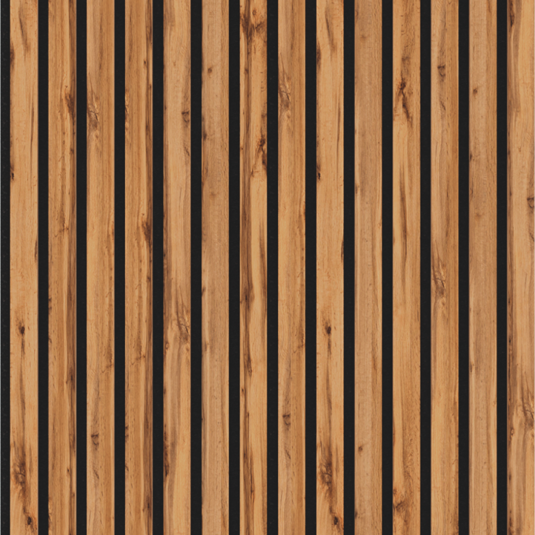 Панель Стеновая Акустическая Stella Trend Light Пекан 900х600х21 (упак. 1шт.) Standart STSR-09 - Вид №2