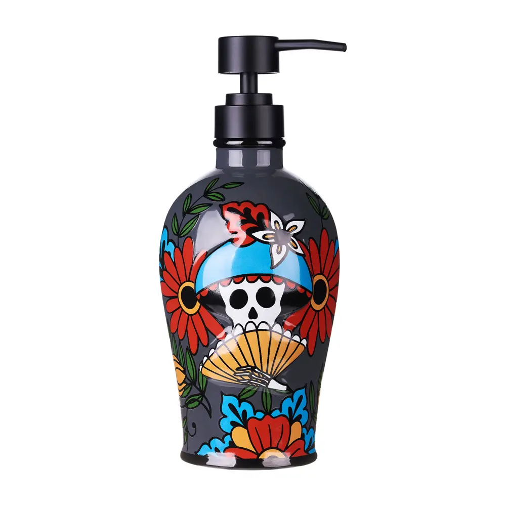 Дозатор для жидкого мыла Moroshka Los Muertos цвет серый STLM-2162951