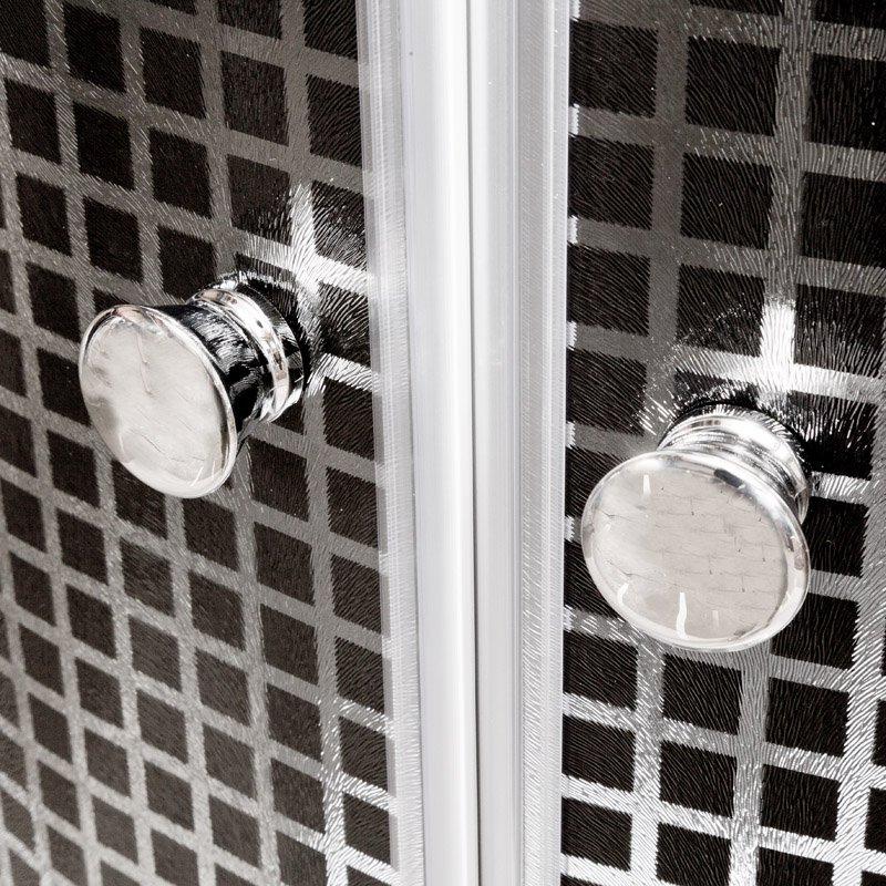 BМ4510 стандартная BLACK Душевая кабина DETO Серия ВМ L 810 с гм. и эл. BLACK - Вид №1