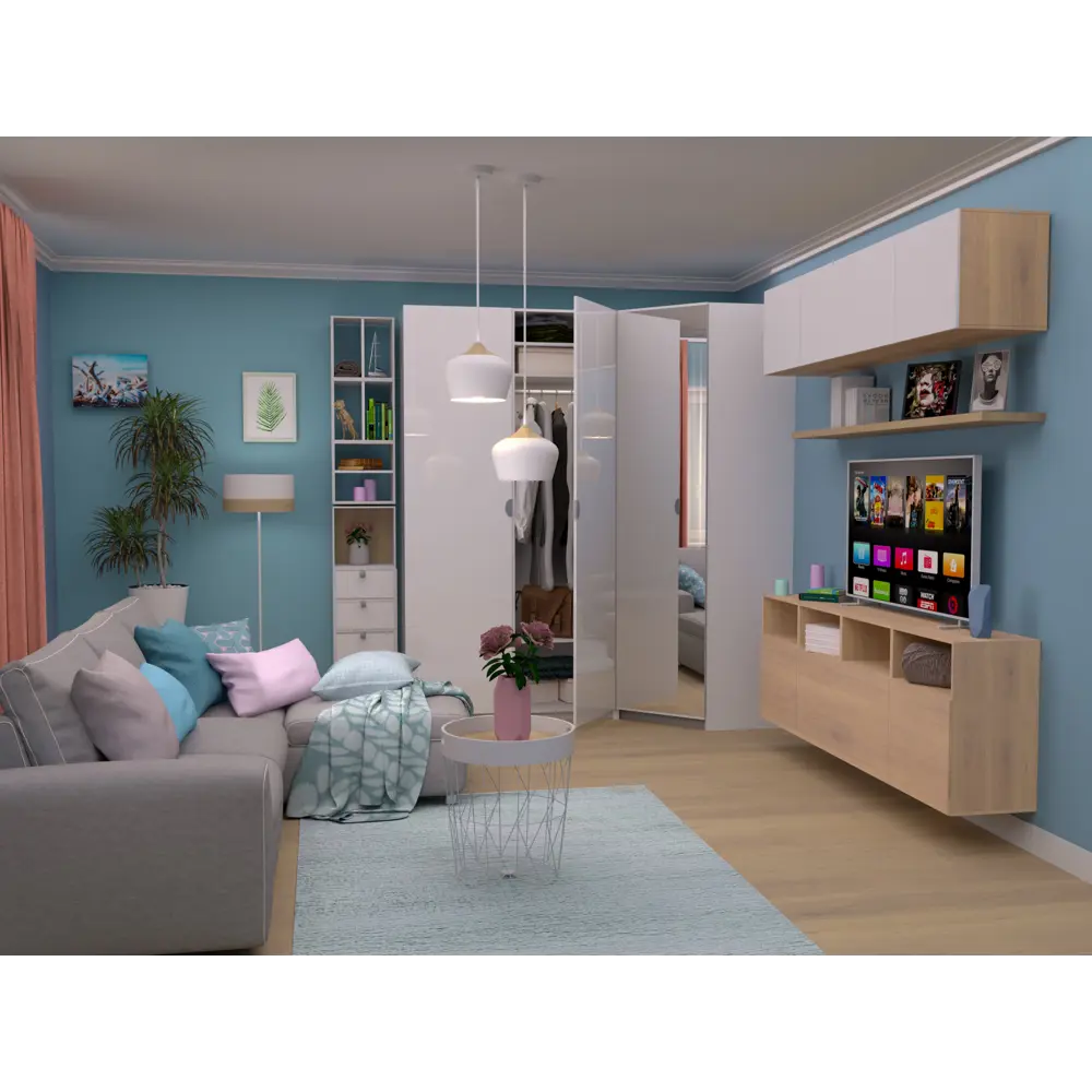 Каркас шкафа Лион 60x232.2x41.7 см ЛДСП цвет белый 82368928 STLM-2094977 Santreyd  - Вид №6