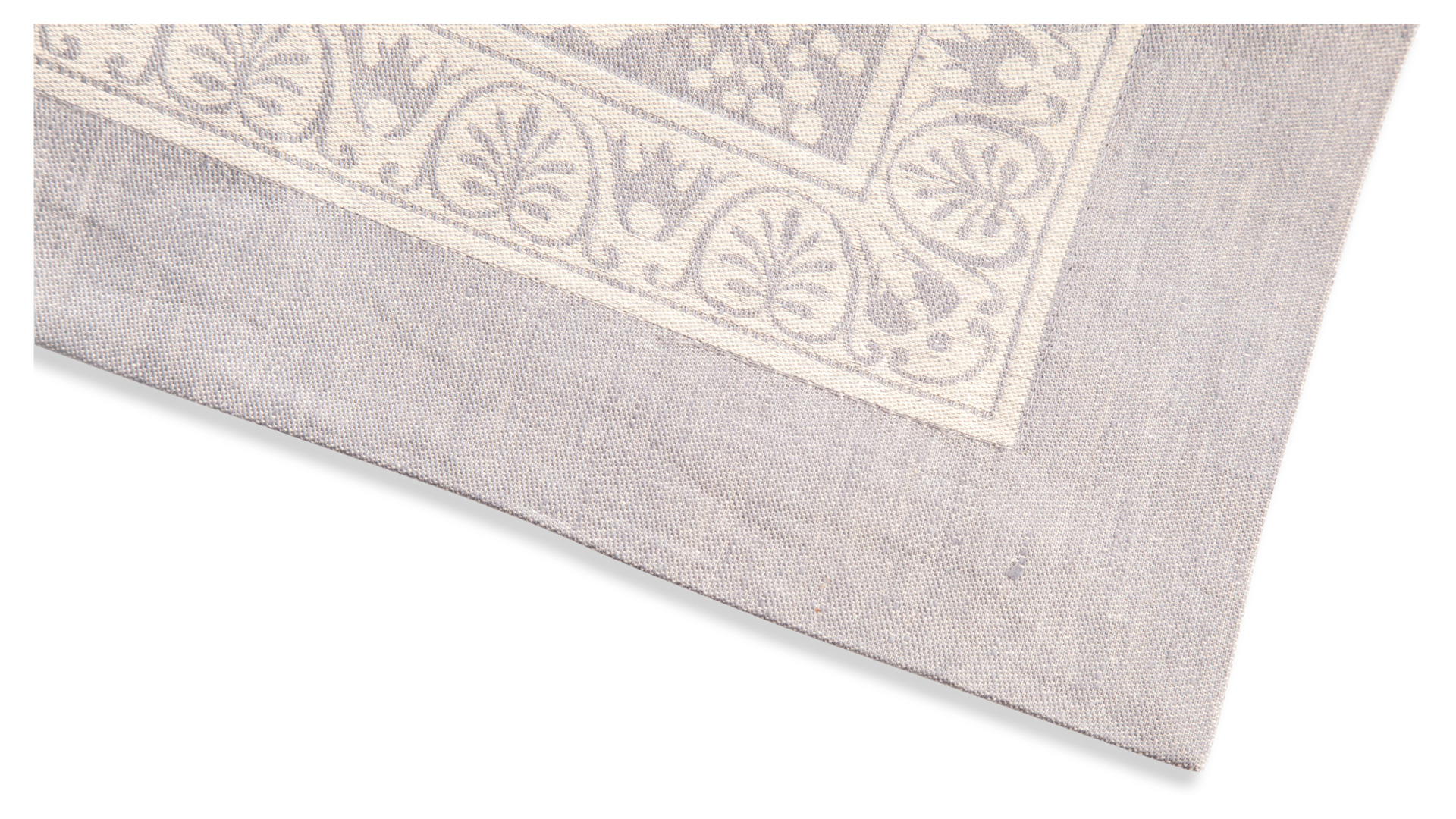 10638718 Яковлевский жаккард Скатерть прямоугольная Яковлевский Жаккард Лесной Букет 178х274см серая, полулен Ткань  - Вид №1