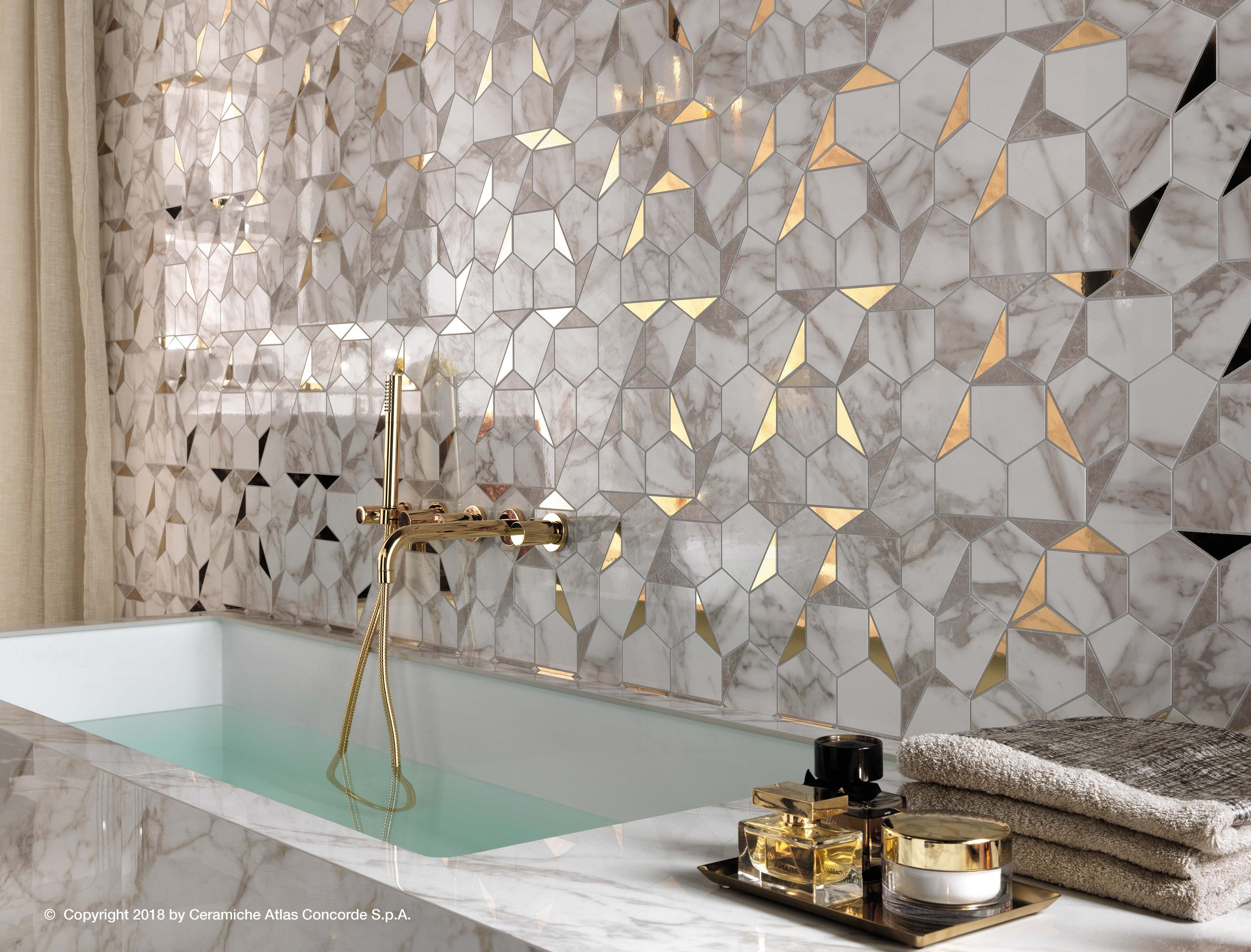 Белое керамическое покрытие с эффектом мрамора Atlas Concorde Marvel Edge ARCH-00064701 - Вид №12