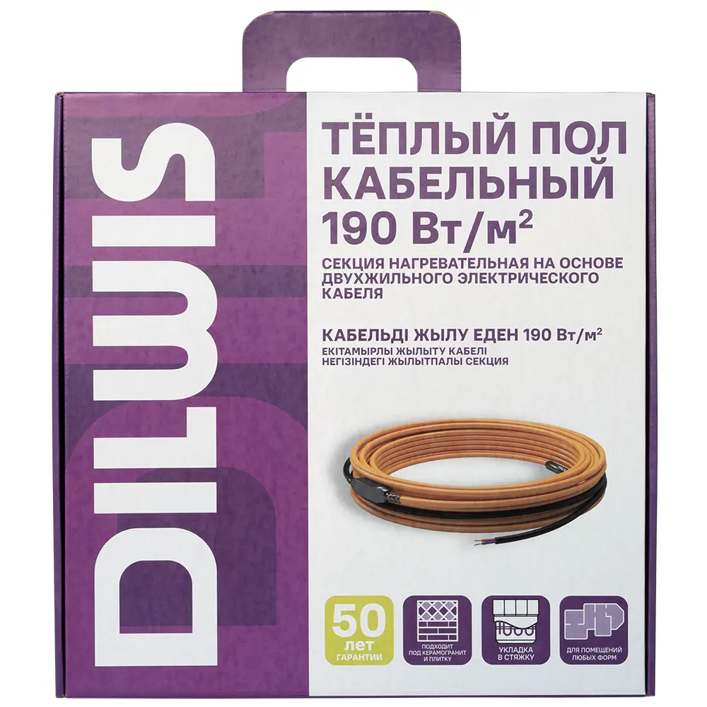 Нагревательный кабель для теплого пола DILWIS 10 м2 1900 Вт 89394479 STLM-2196598  - Вид №2