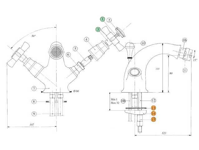 801920KO18 Смеситель Bandini Old England Santreyd - Вид №1