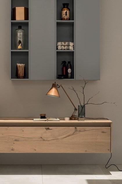 RAB Arredobagno Подвесная тумба под умывальник из дуба Soul wood 21 - Вид №3